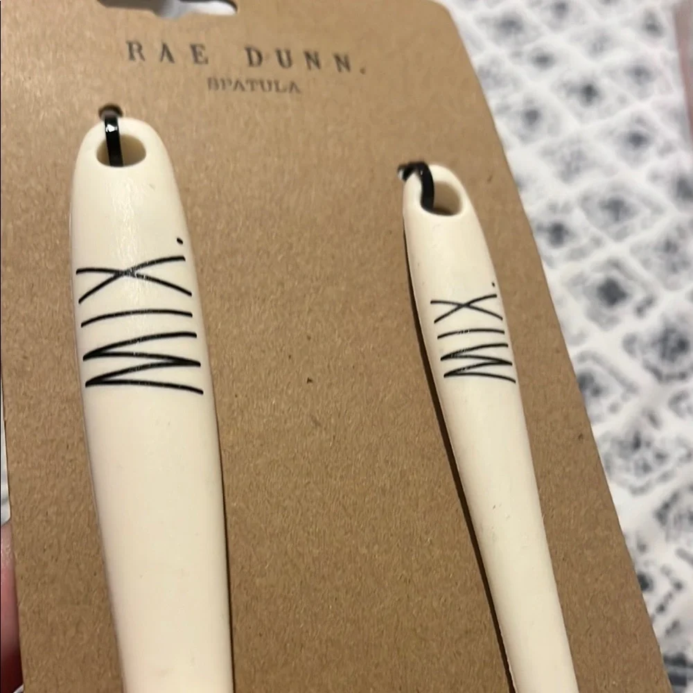 Rae Dunn Cream Spatula Duo